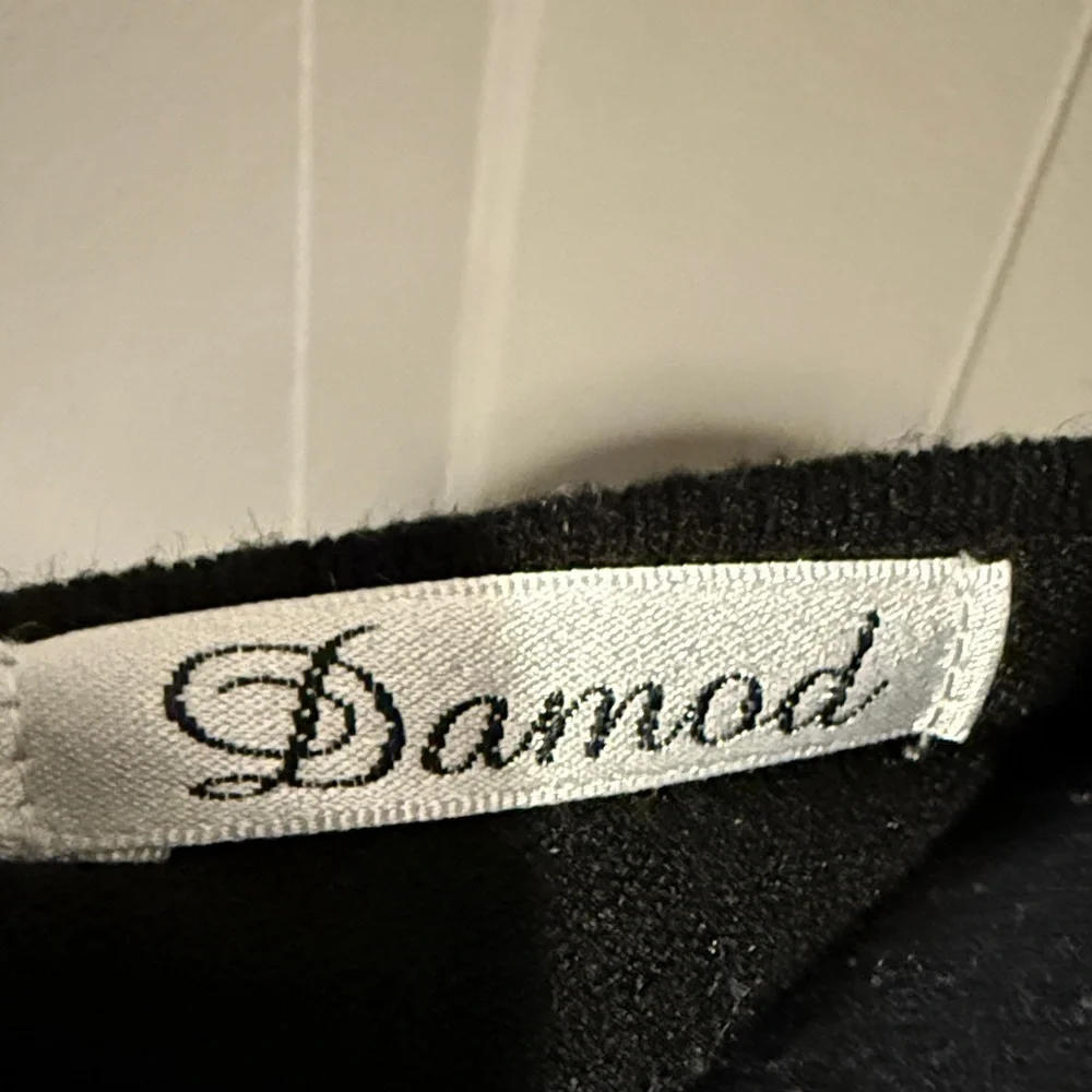 Damo V Neck Classic Preppy Minimal Black Wrap Sweater with Waist Ties